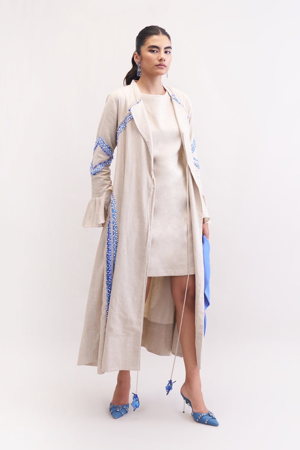 Antara Short Dress with Bouelvard Cape Set