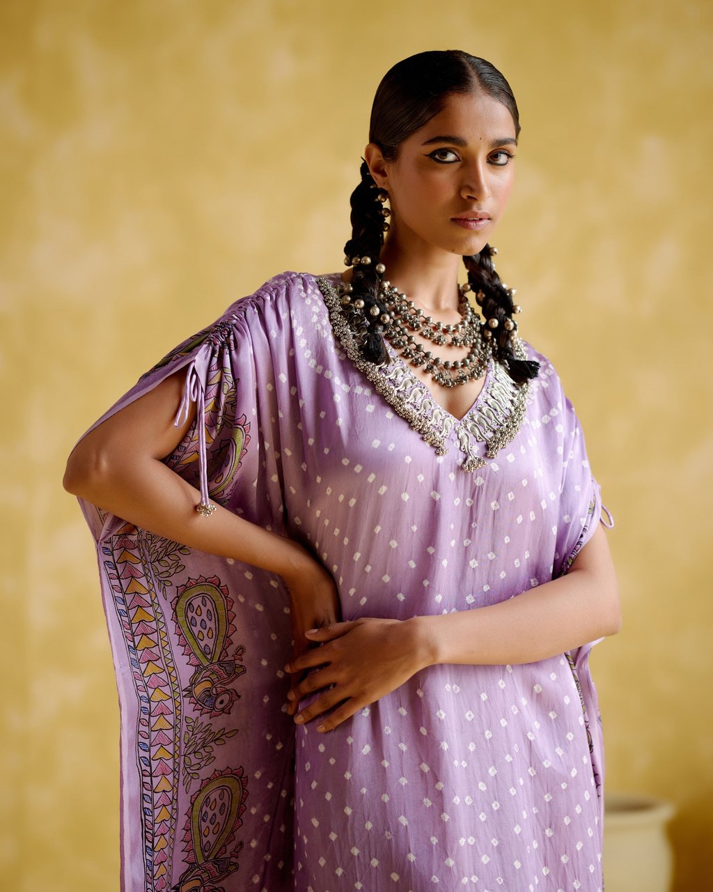 Anuradha Kalamkari Kaftan