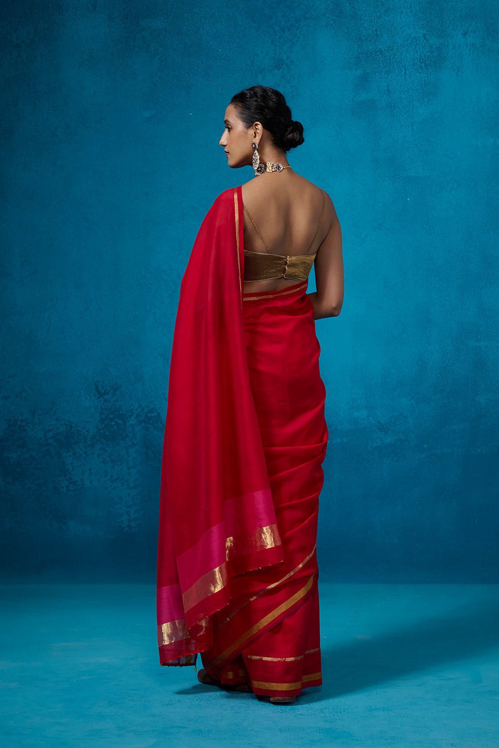 Surkh with Blouse Fabric