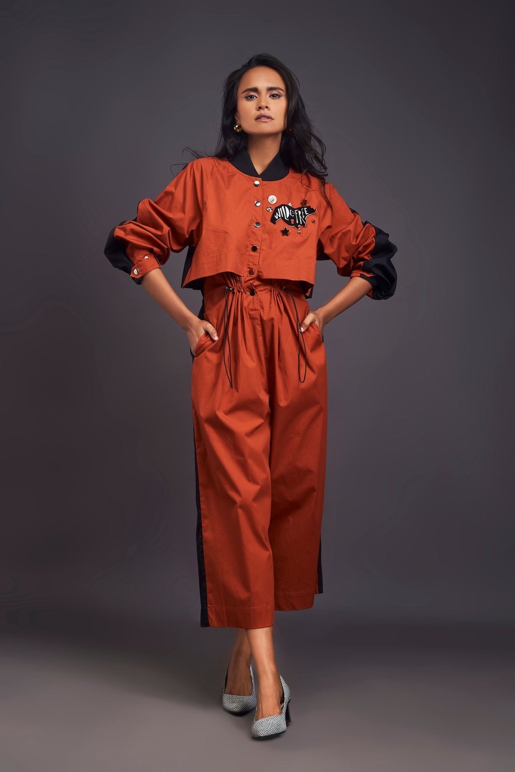 Utility Jumpsuit with Badges