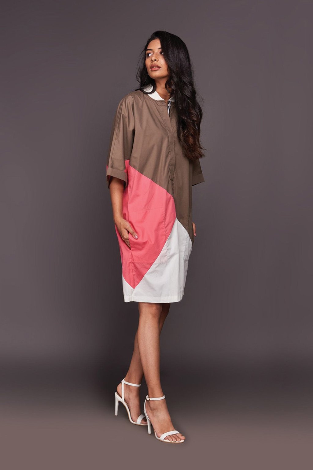Colourblock Shift Dress