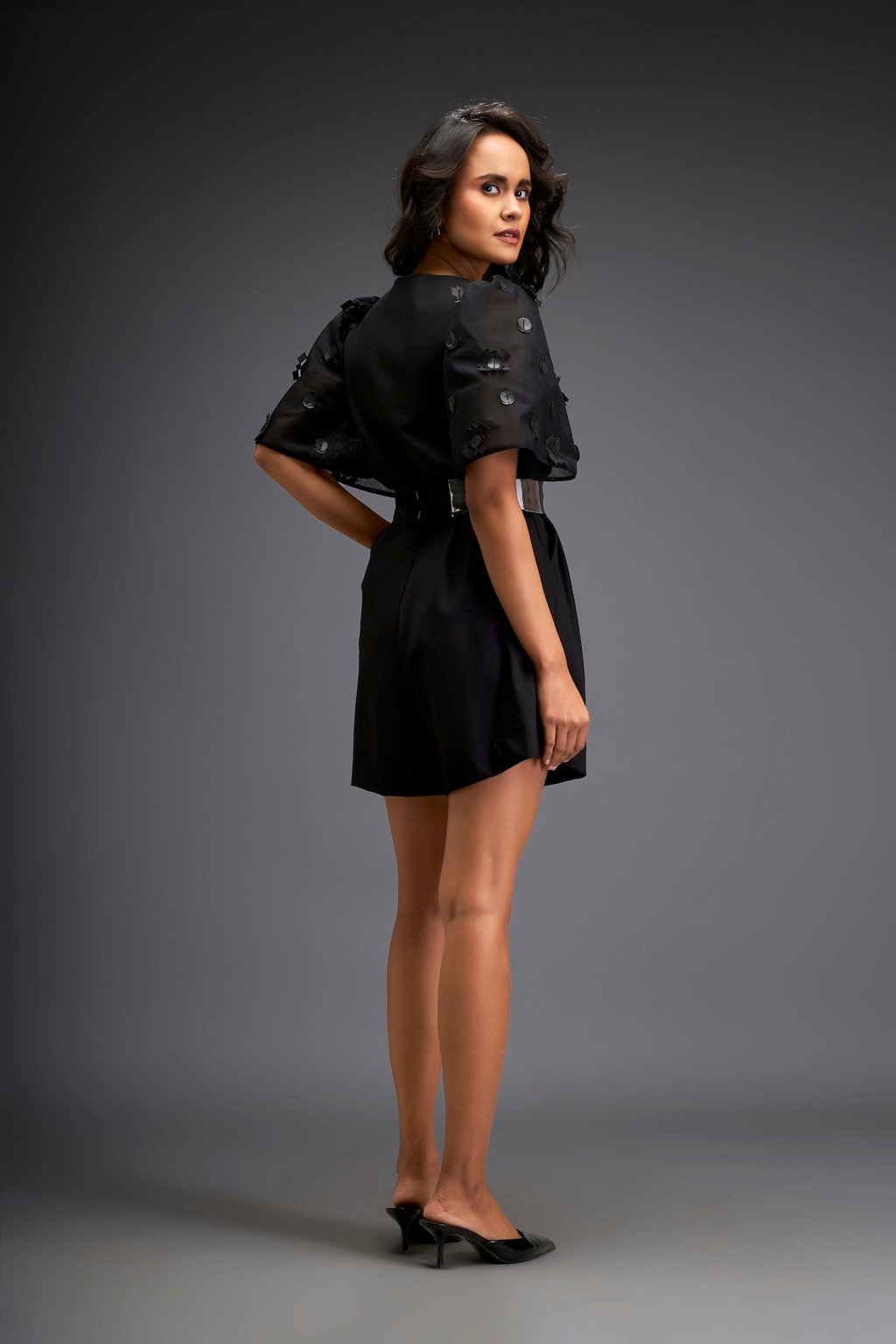 Playsuit Comes with Metallic Belt