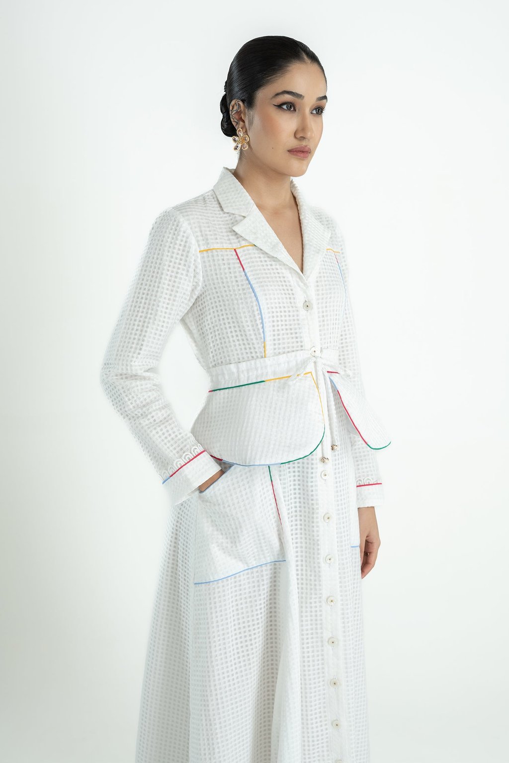 Hathway Belted Dress Long Gcc
