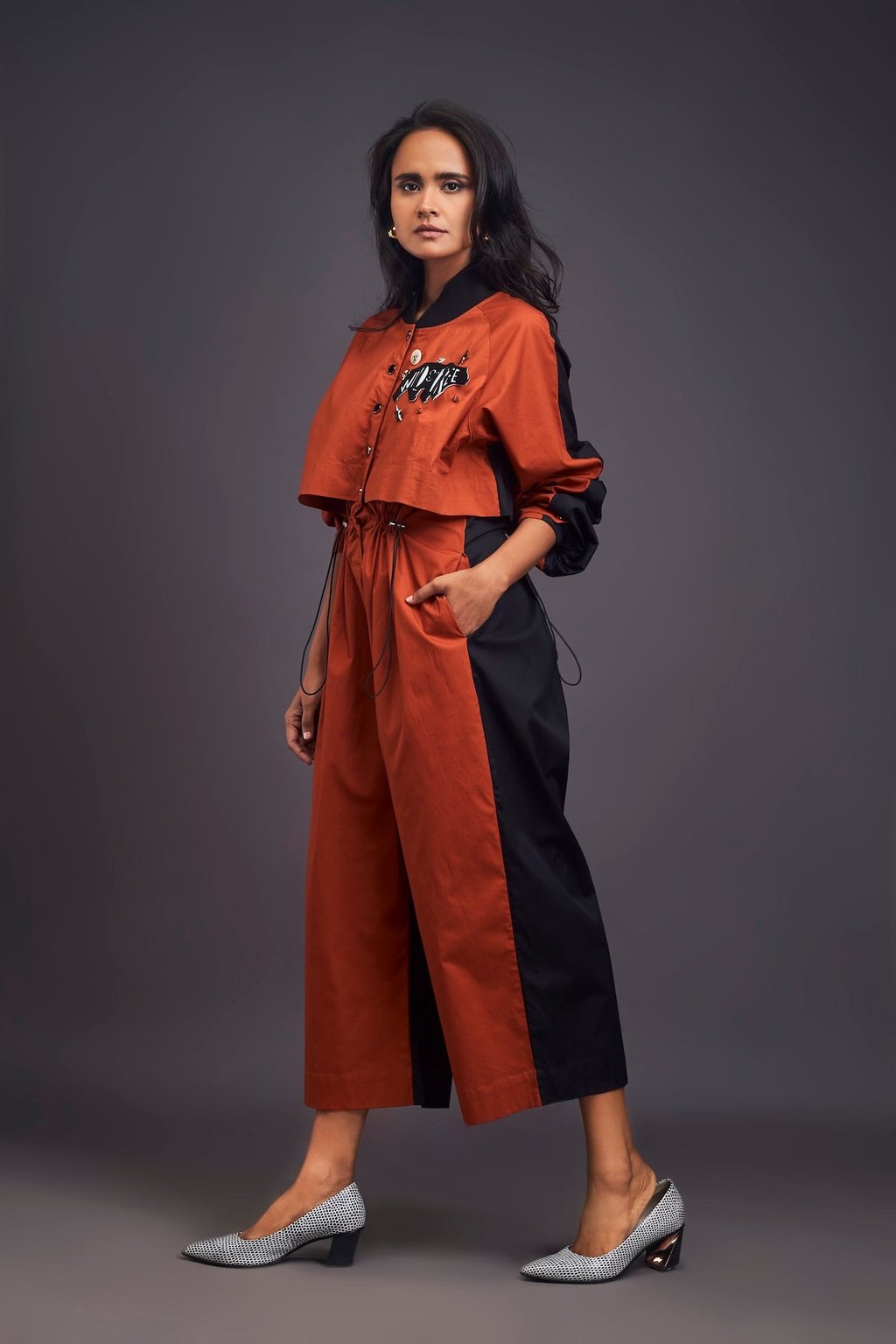 Utility Jumpsuit with Badges