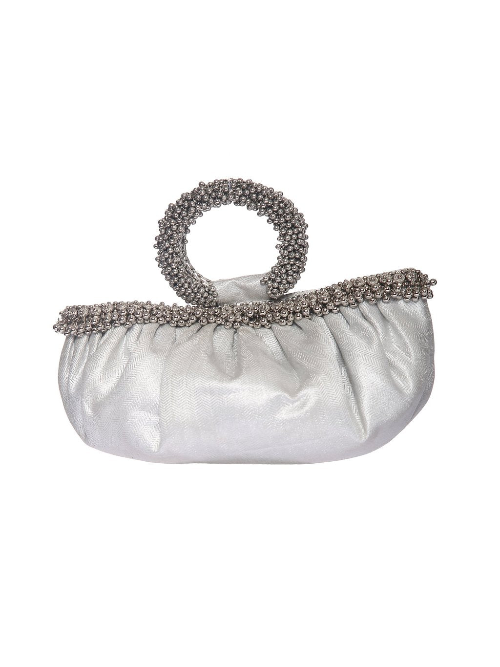 Shalimar - Silver (Potli Clutches)