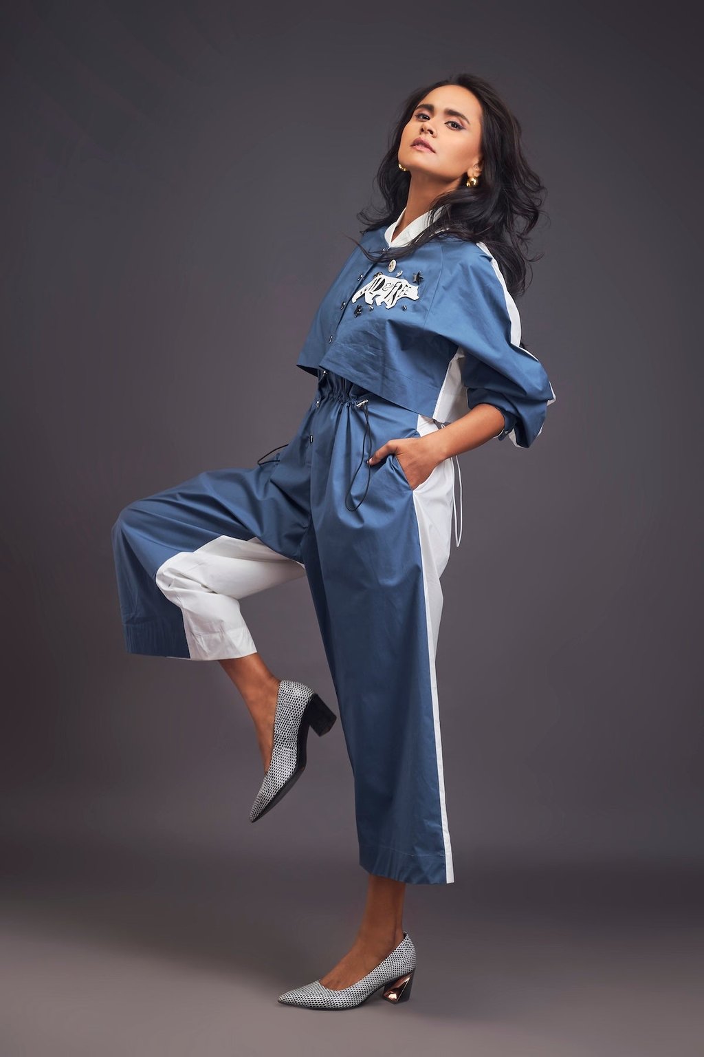 Utility Jumpsuit with Badges