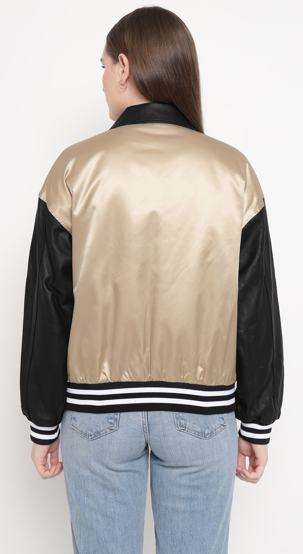 Bomber Jacket with Patch & Embroidery