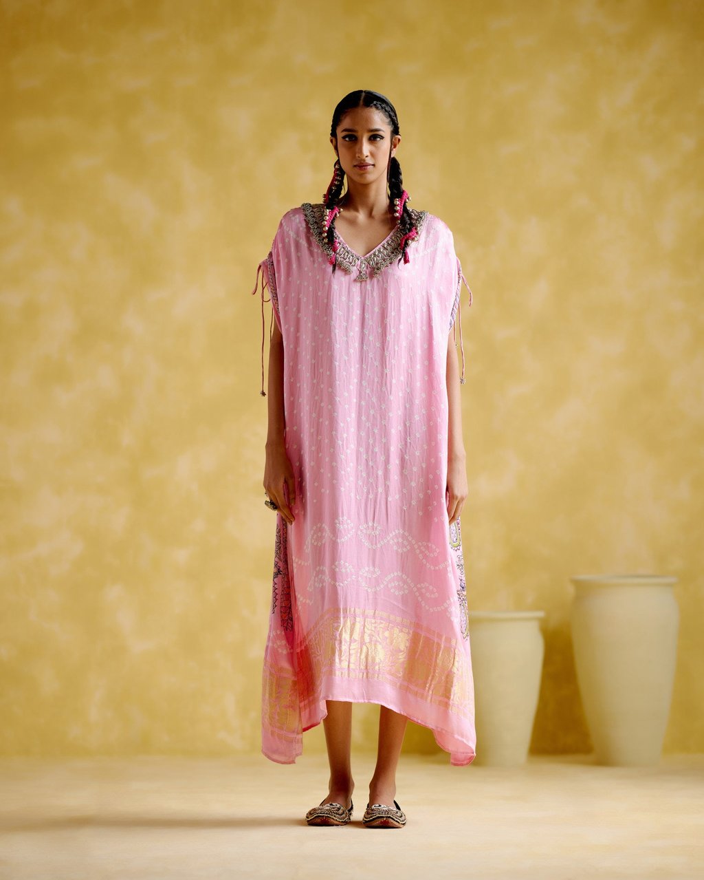 Anuradha Kalamkari Kaftan