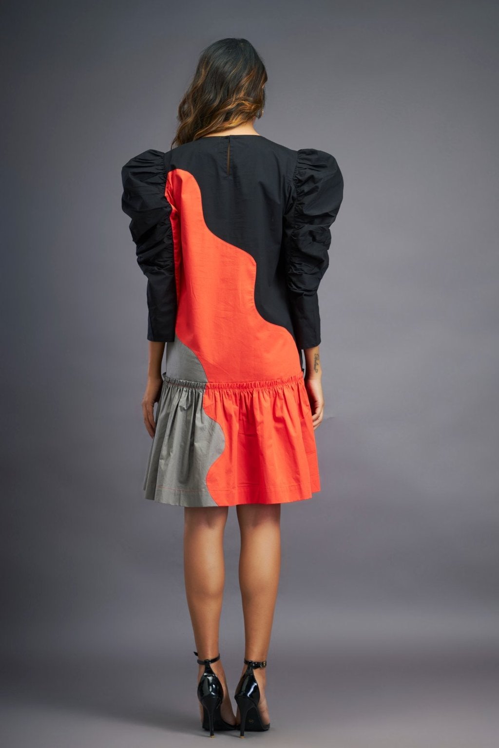 Short Dress with Frills