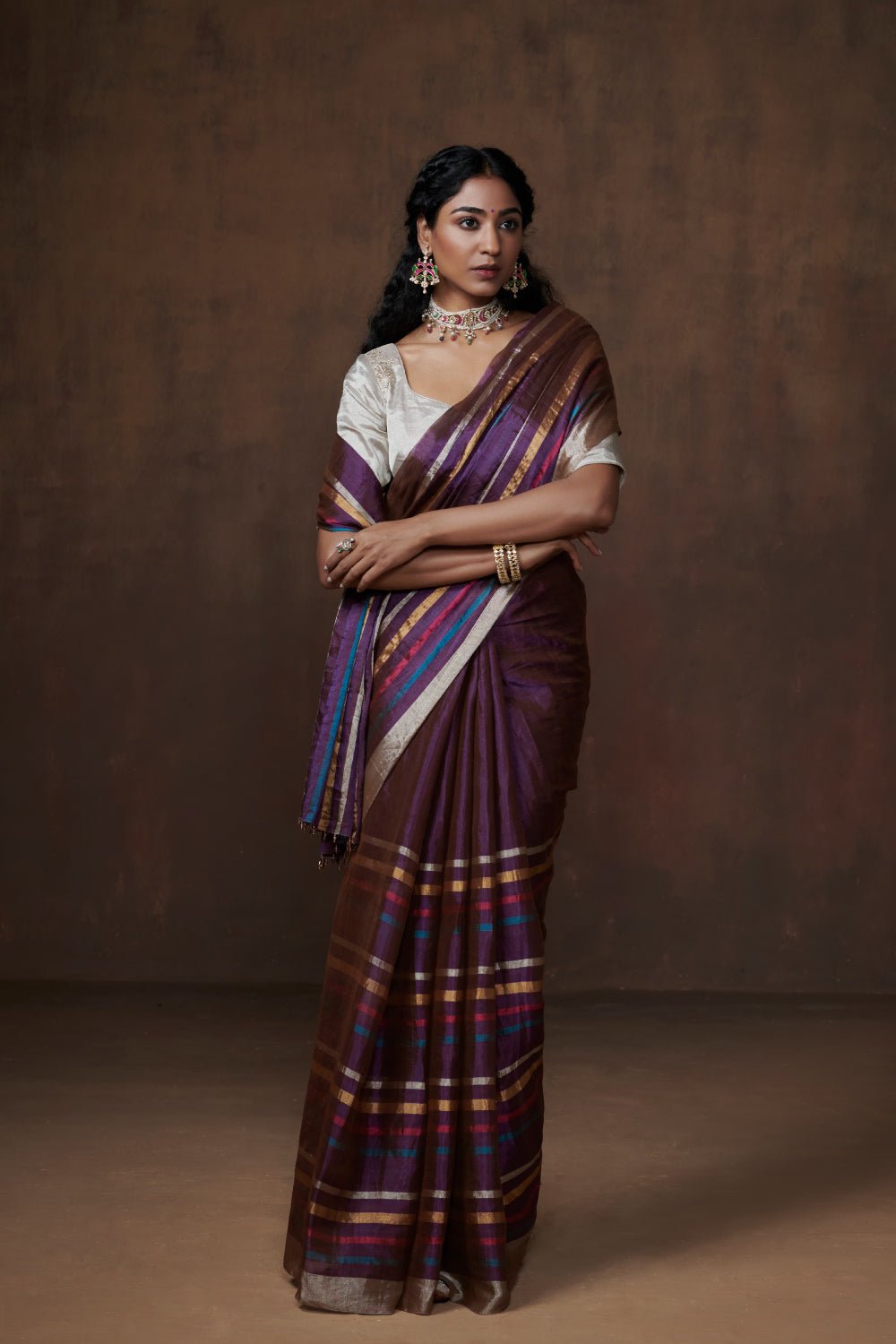 Bhanupriya with Blouse Fabric