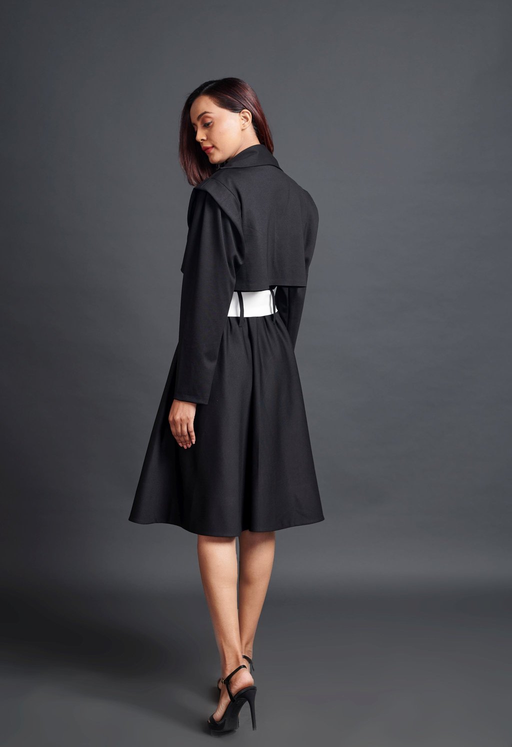 Jacket Dress with Sash Belt
