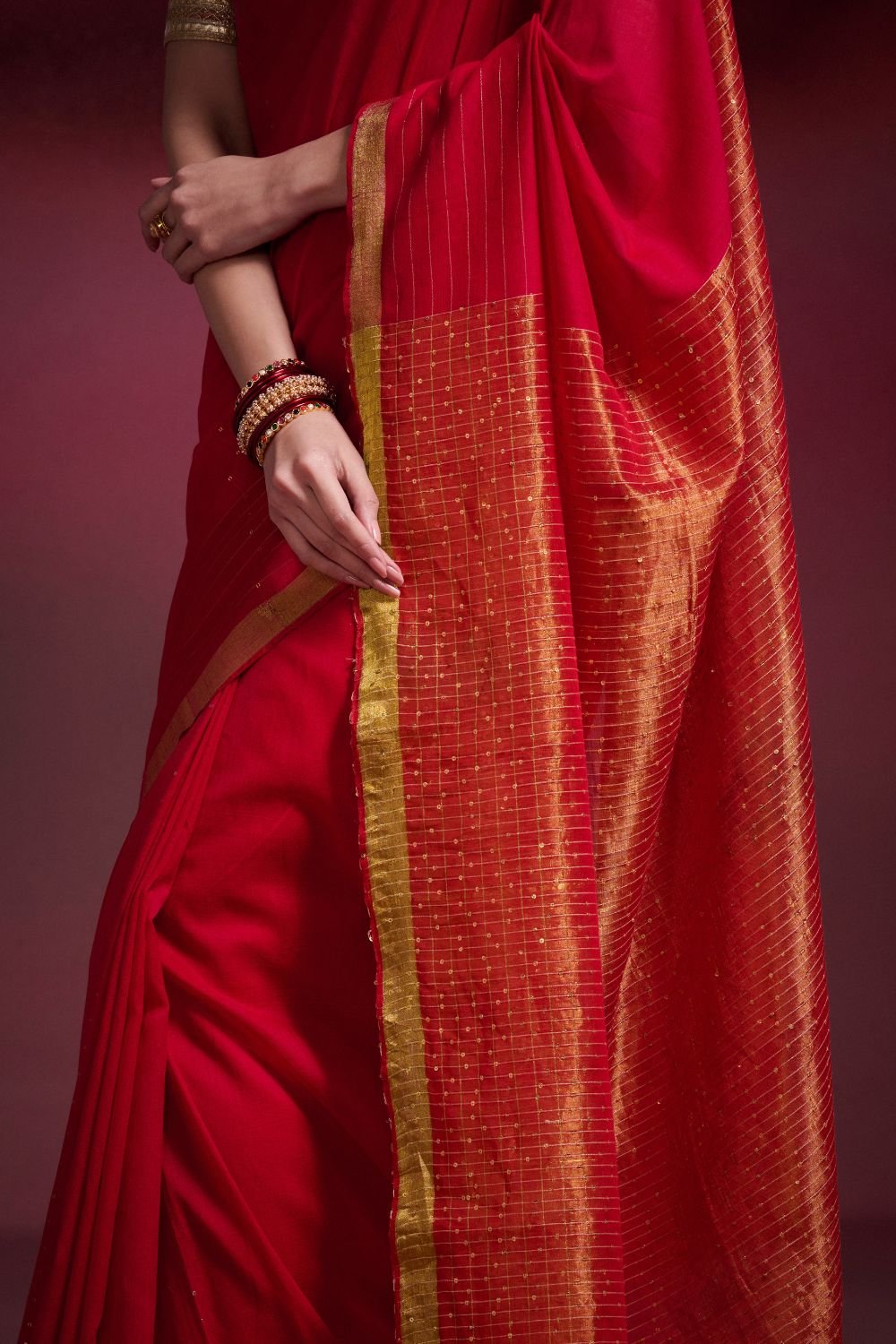 Pink Handwoven Cotton Saree