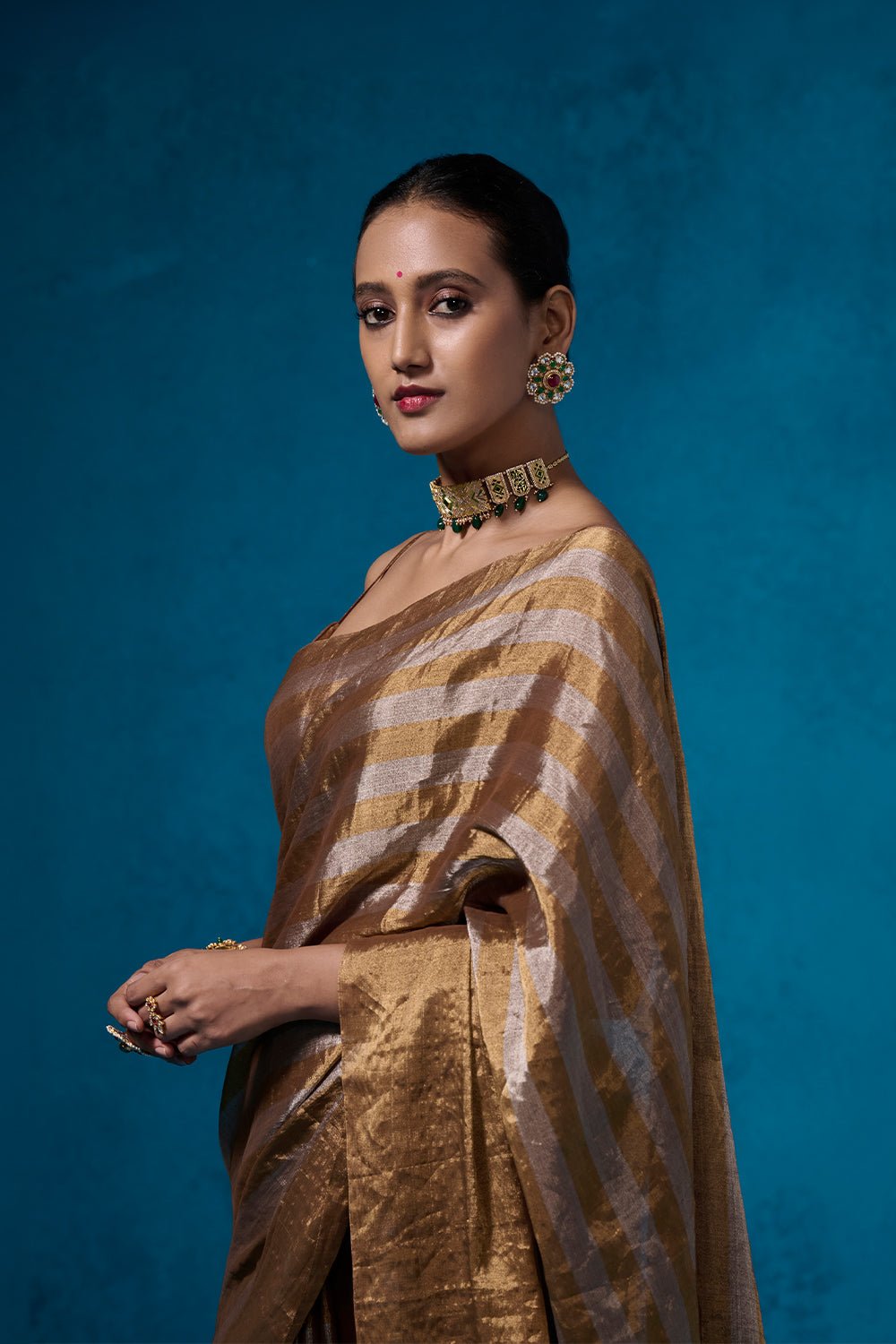 Shabeena with Blouse Fabric