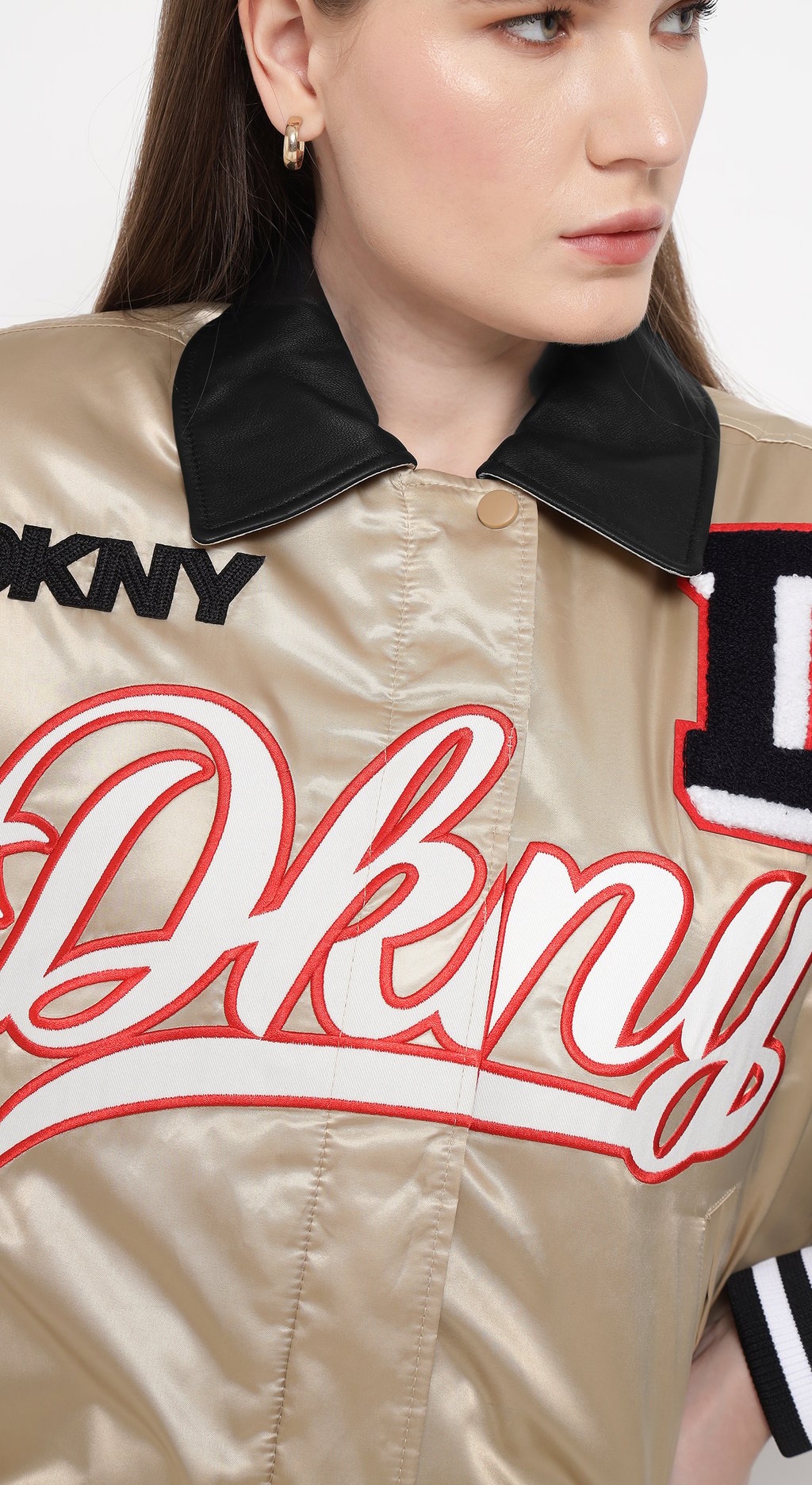 Bomber Jacket with Patch & Embroidery