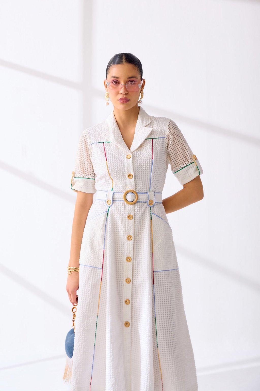 Hathway Dress White