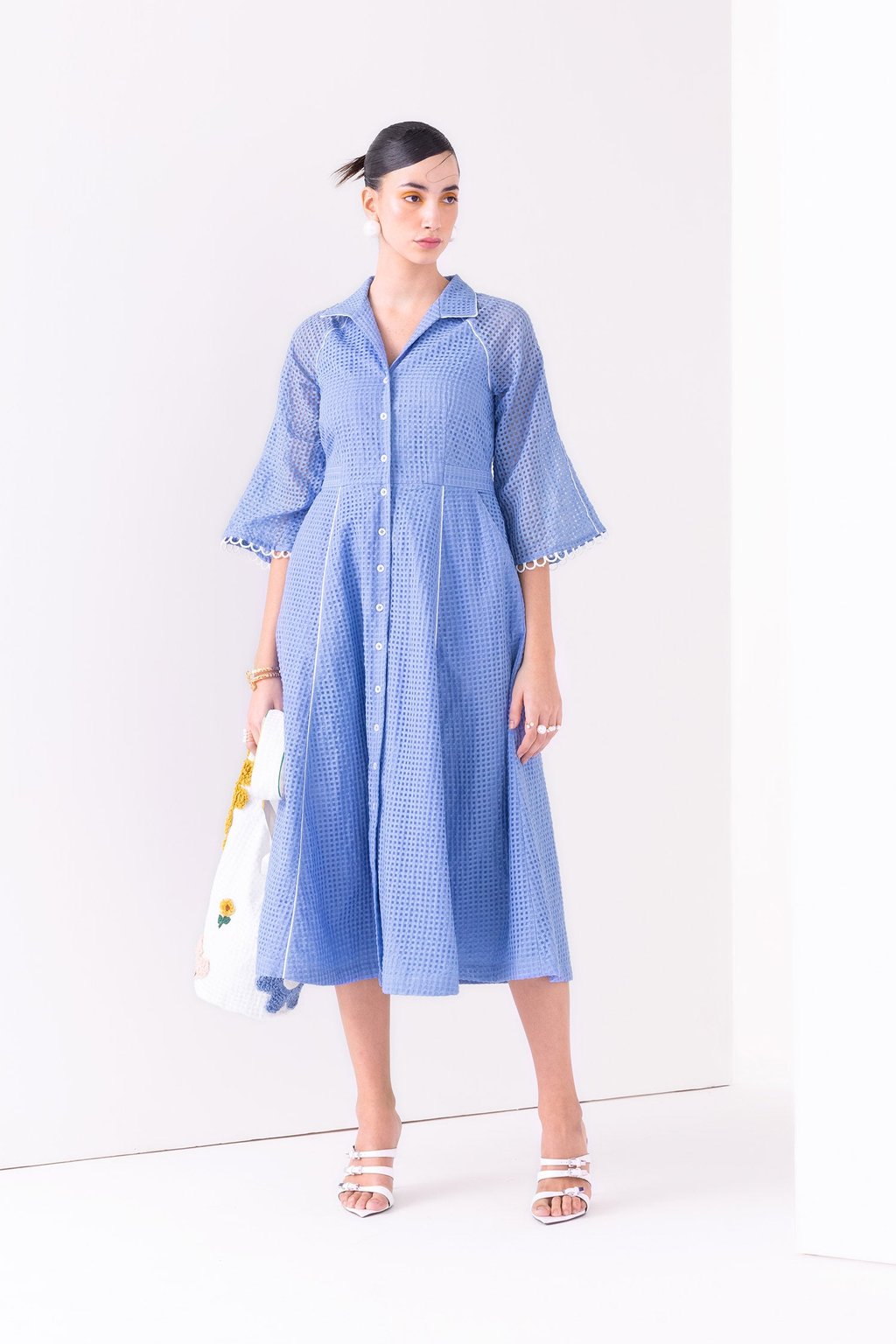 Juliet Dress Midi Blueberry