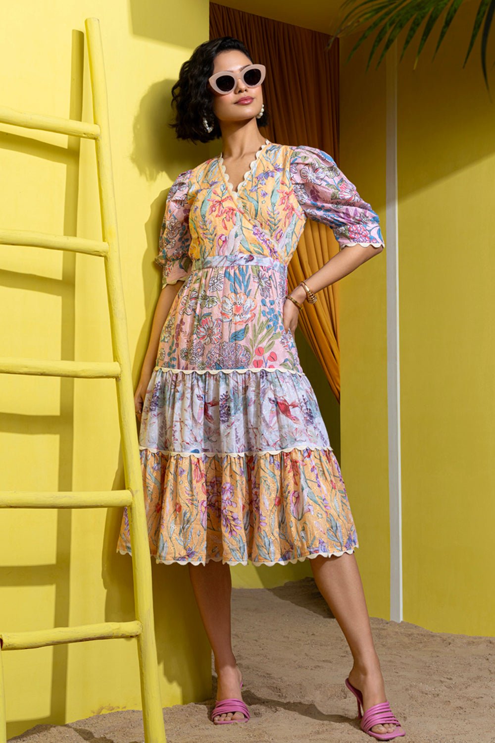 Dainty Sprint Time Midi Dress