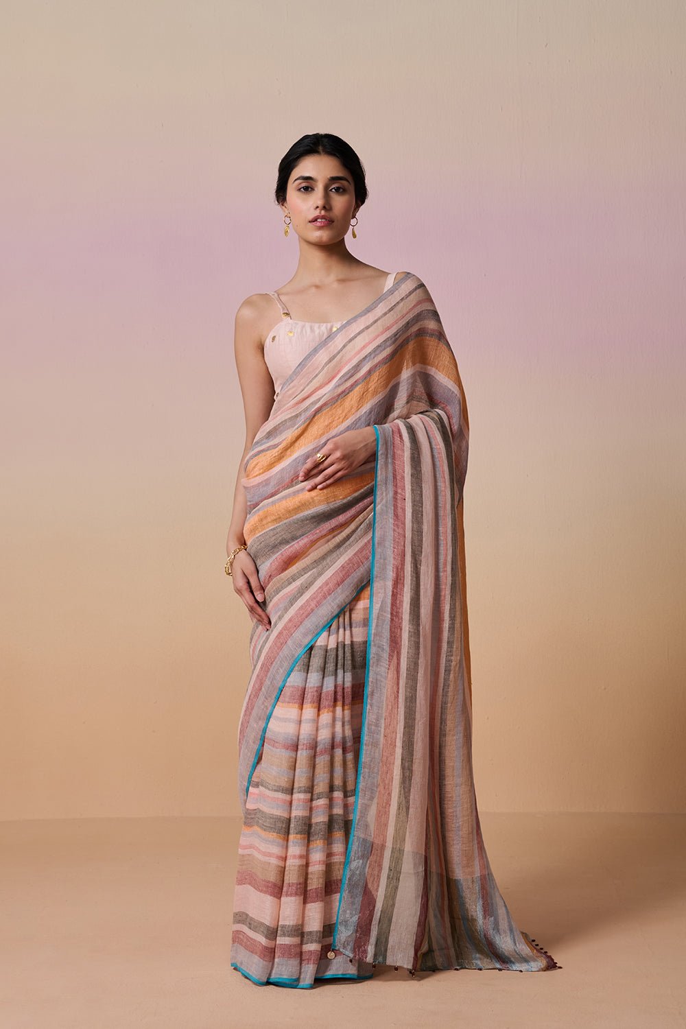 Tarana - Blue, Orange & Rust