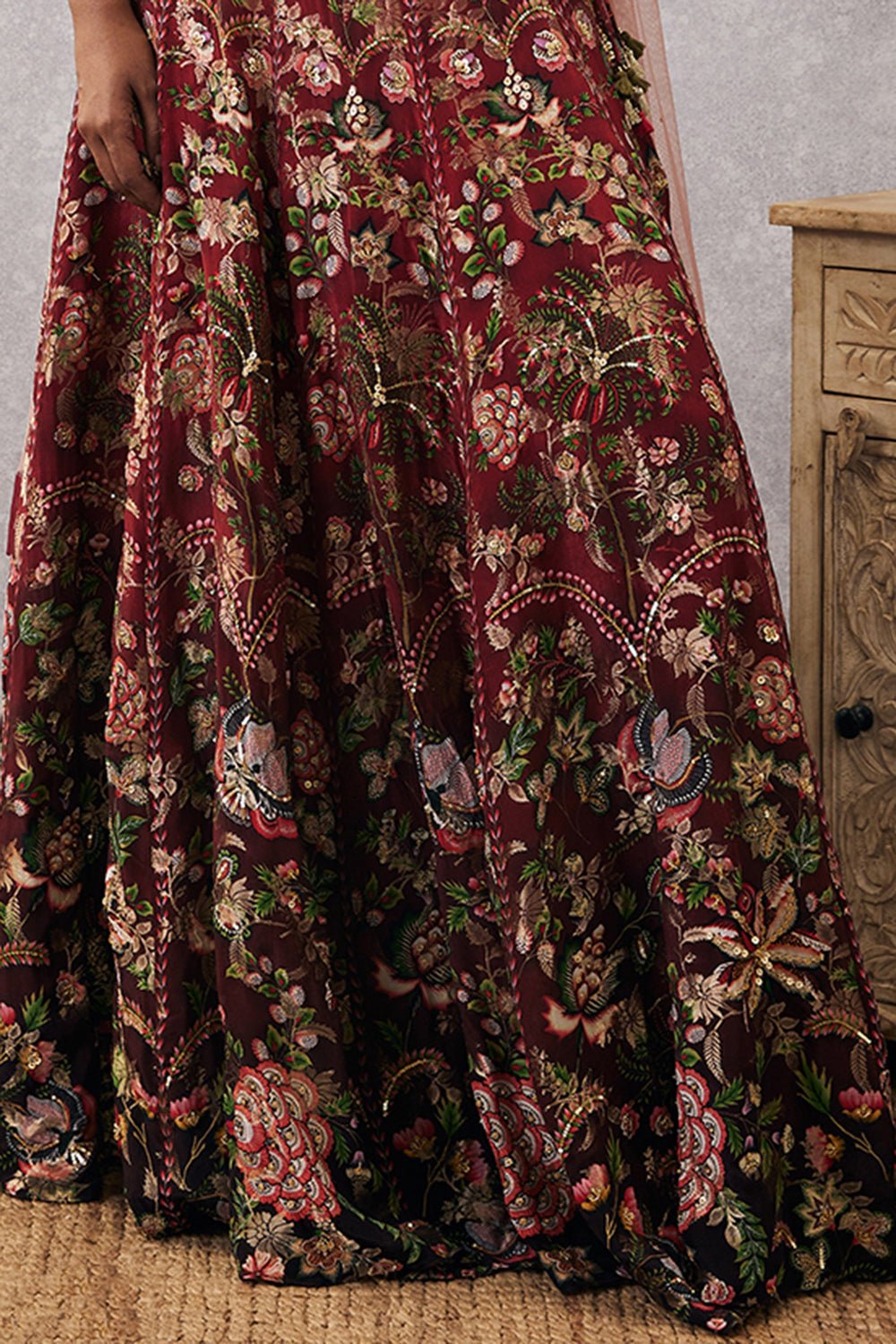 Mehr Embroidered Lehenga Set with Dupatta