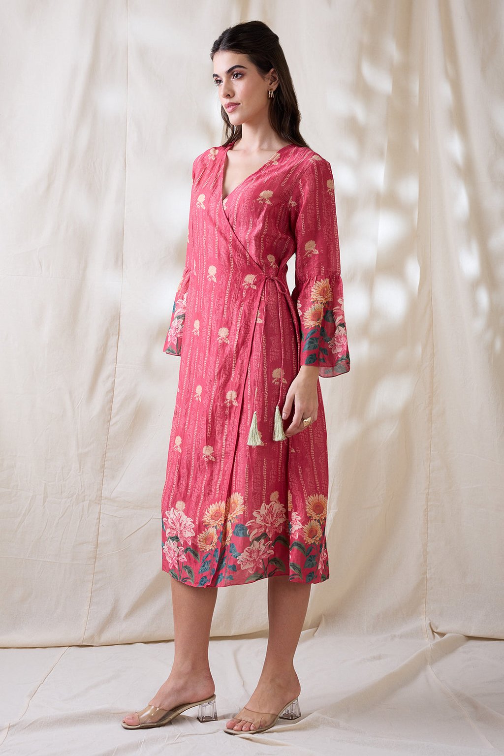 Ravya Front Overlapped Dress