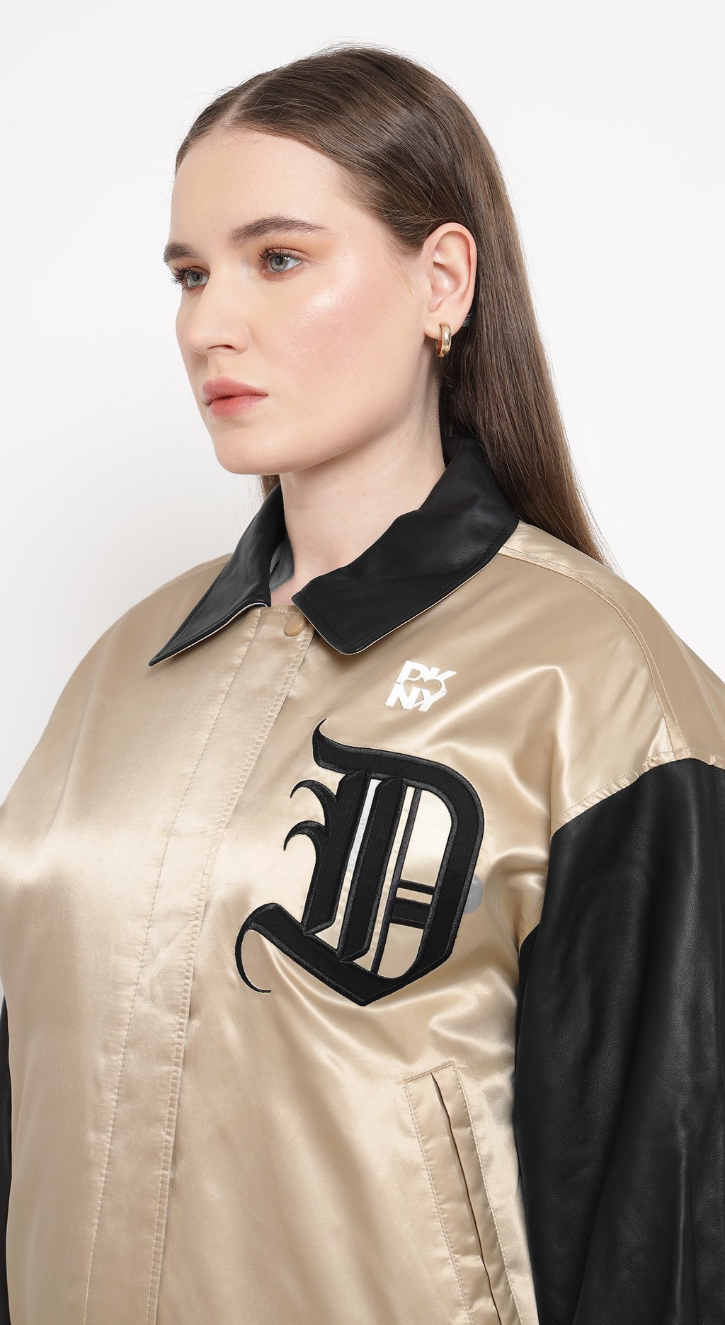 Bomber Jacket with Patch & Embroidery
