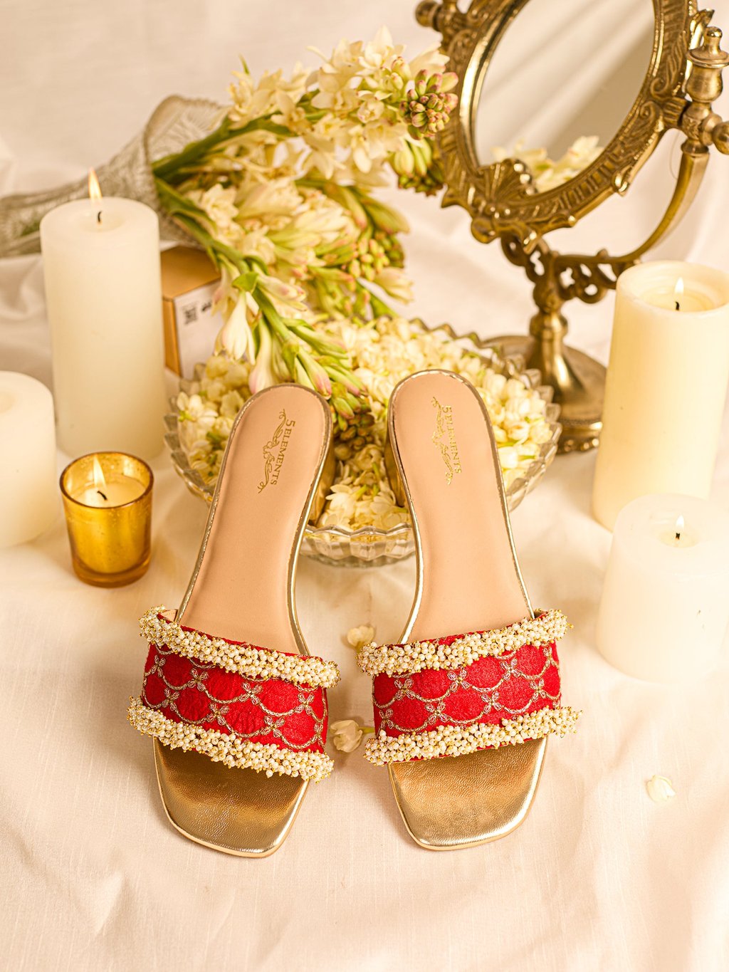 Adhika Red (Slider Heel)