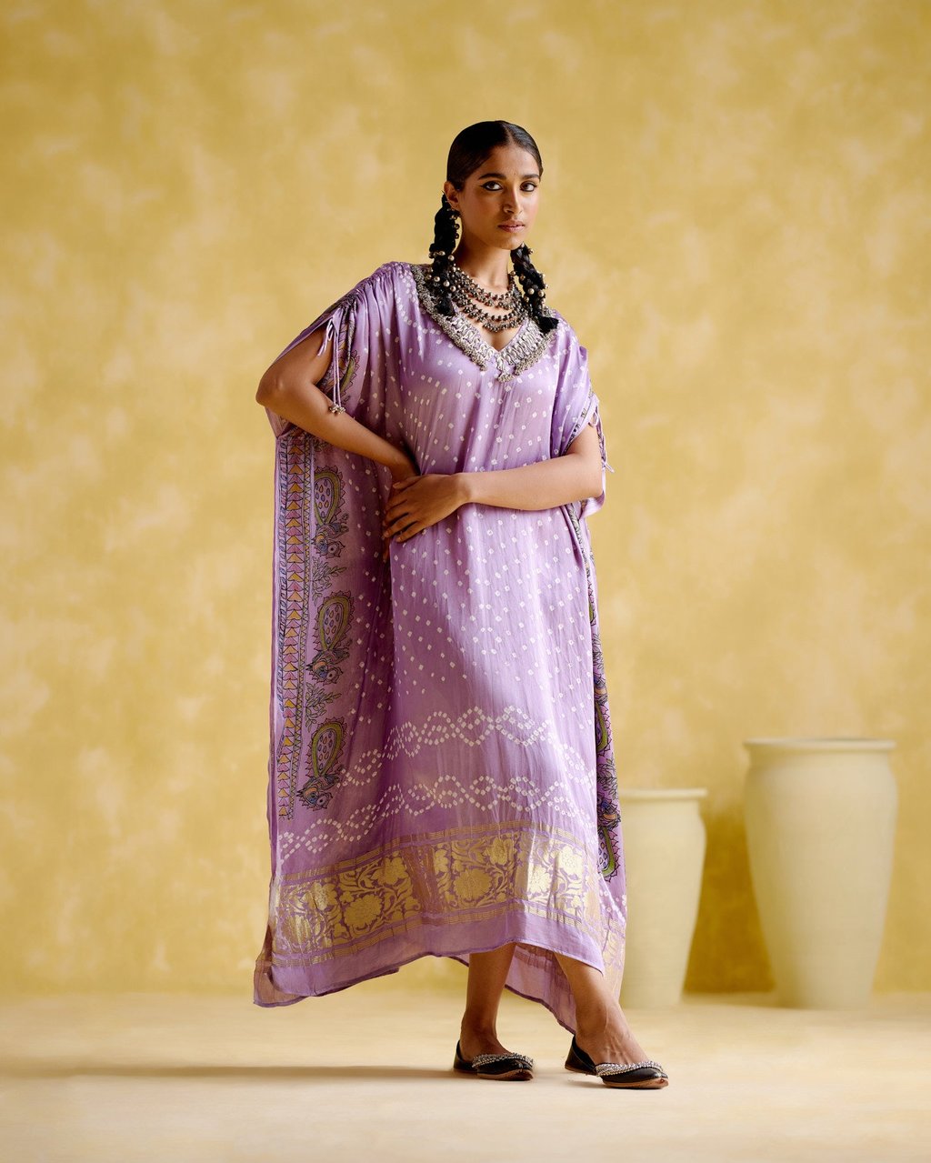 Anuradha Kalamkari Kaftan