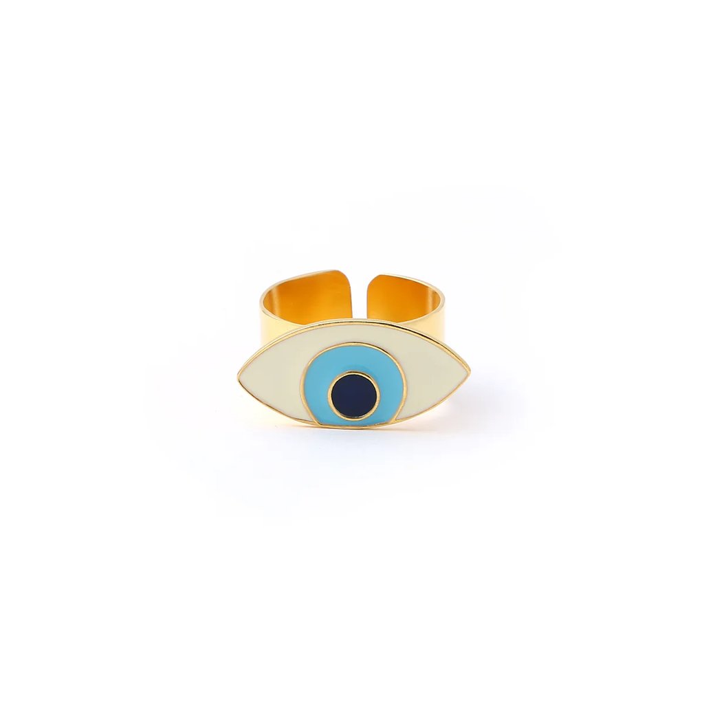 Evil Eye Adjustable Ring