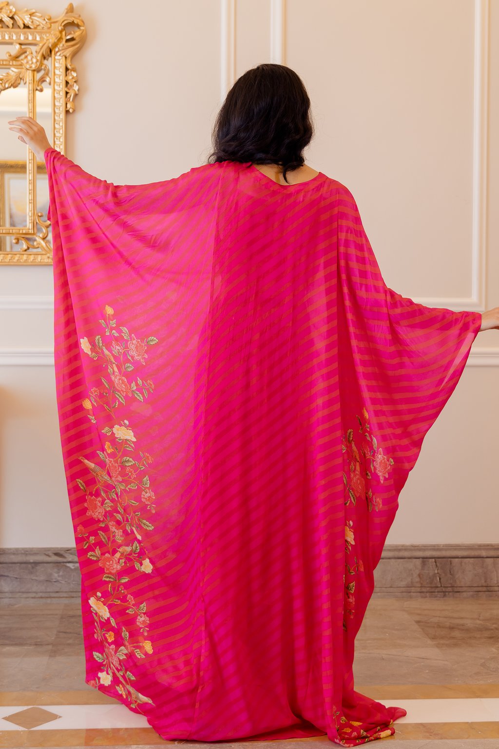 Hazel Kaftan - Rani Pink Floral