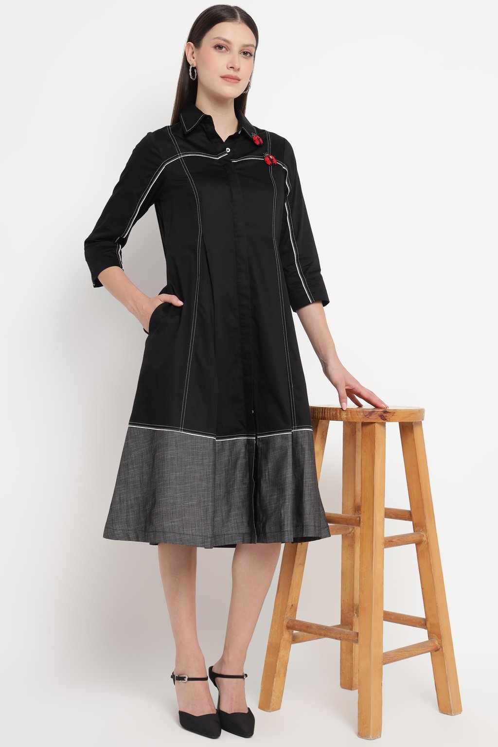 Madrid Denim Block Dress