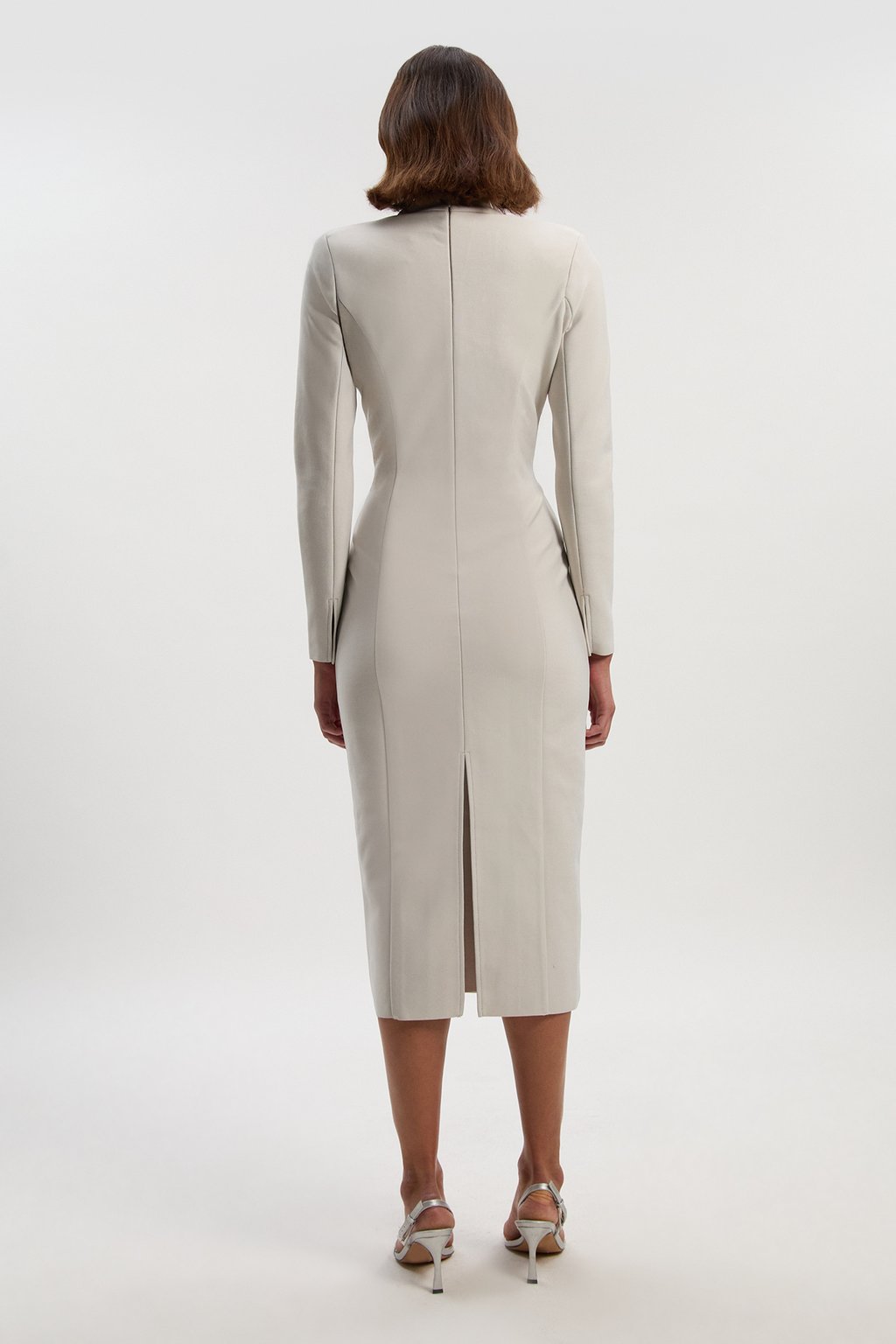 Bandage Form Fitting Embellished Maxi Dress
