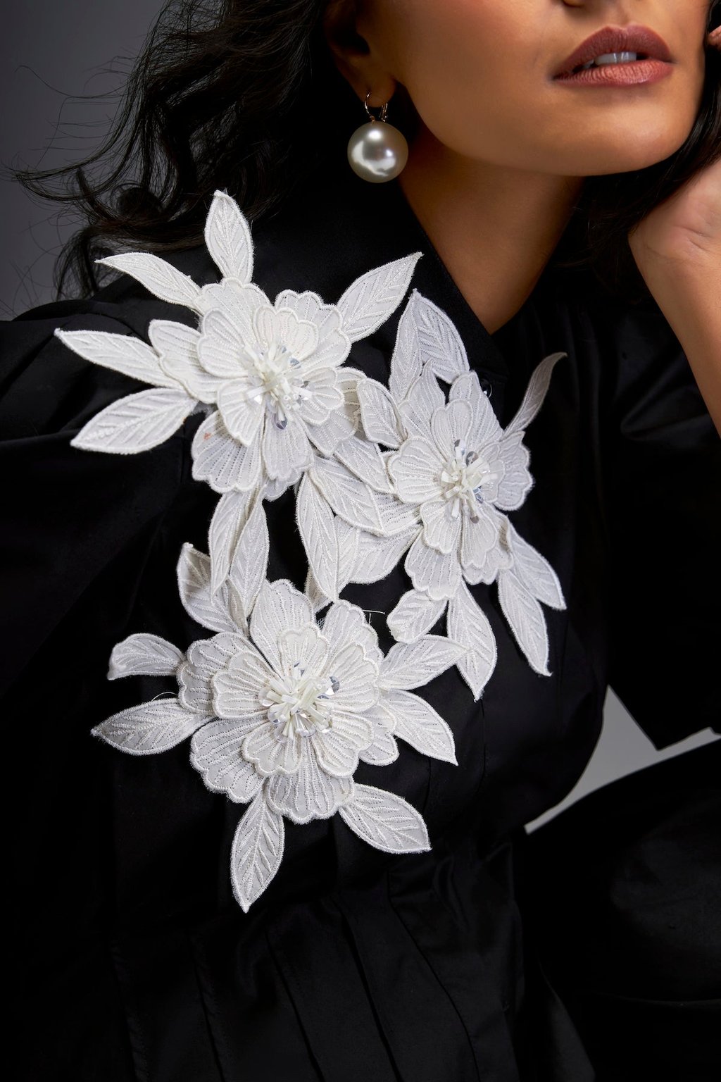 Short Dress with Detailing on One Side