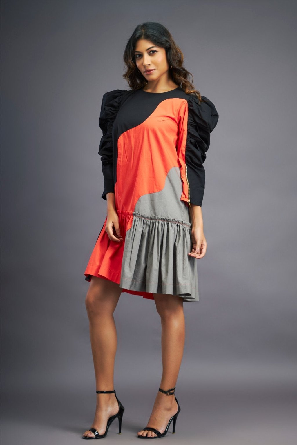 Short Dress with Frills