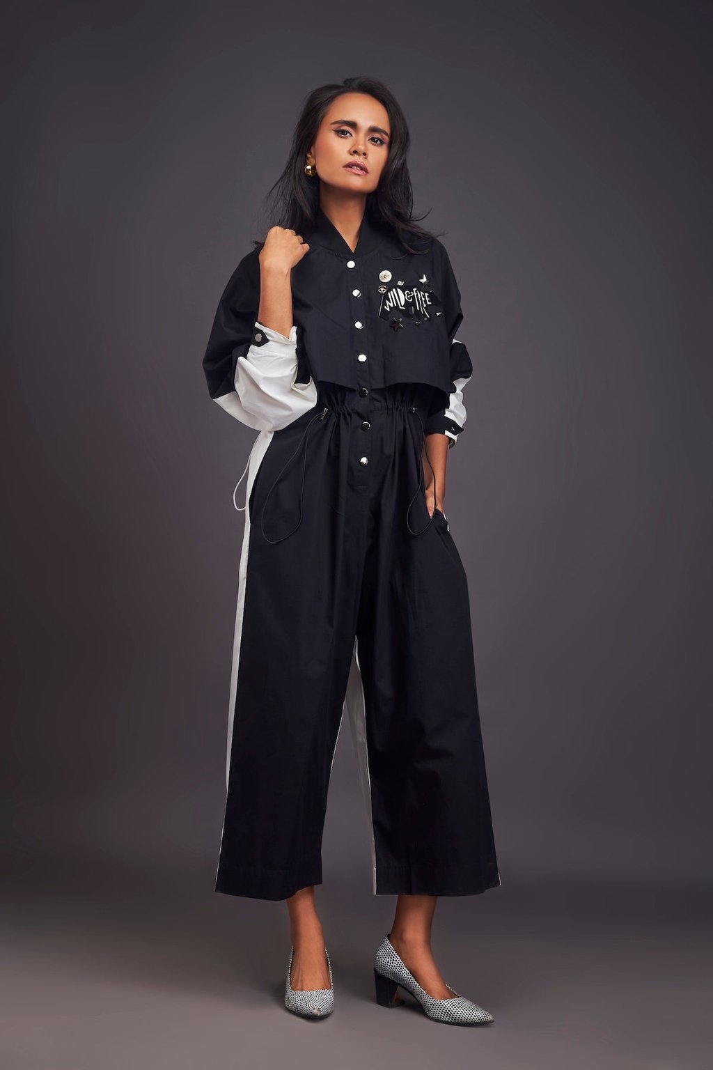 Utility Jumpsuit with Badges