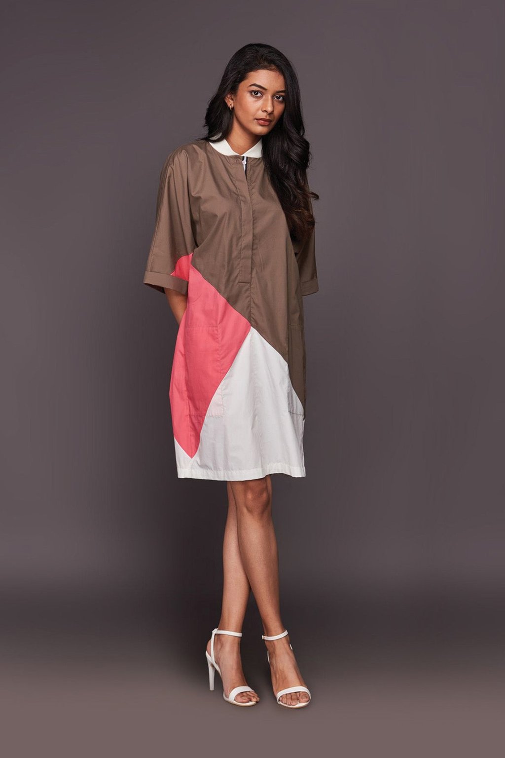 Colourblock Shift Dress