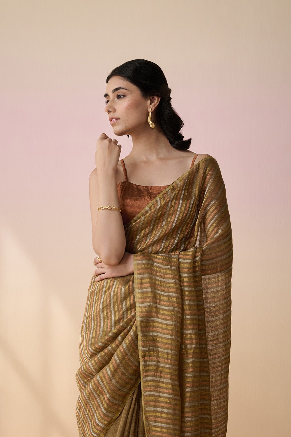 Swaranika Olive Green