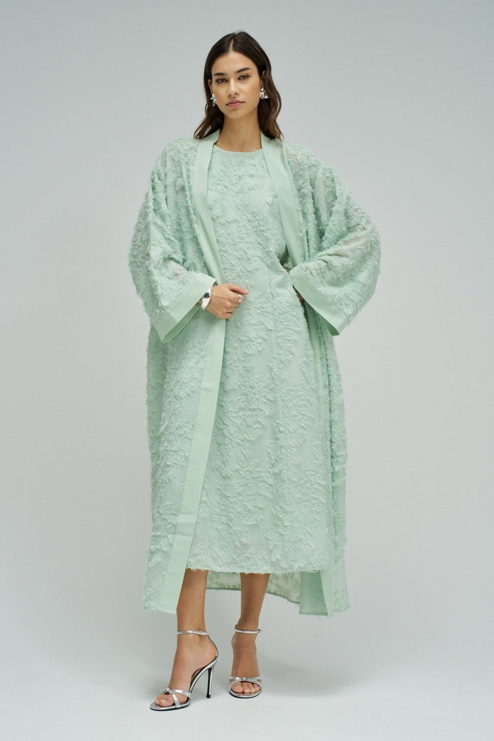 A-Line Dress All-Over Jaquard