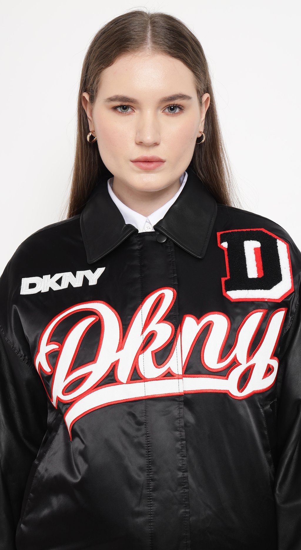 Bomber Jacket with Patch & Embroidery
