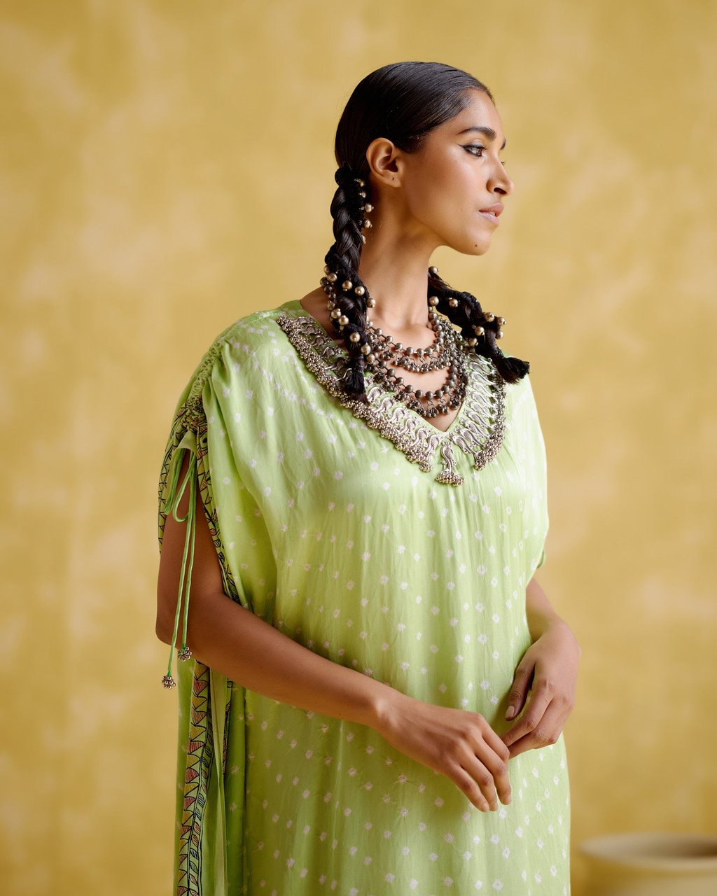Anuradha Kalamkari Kaftan