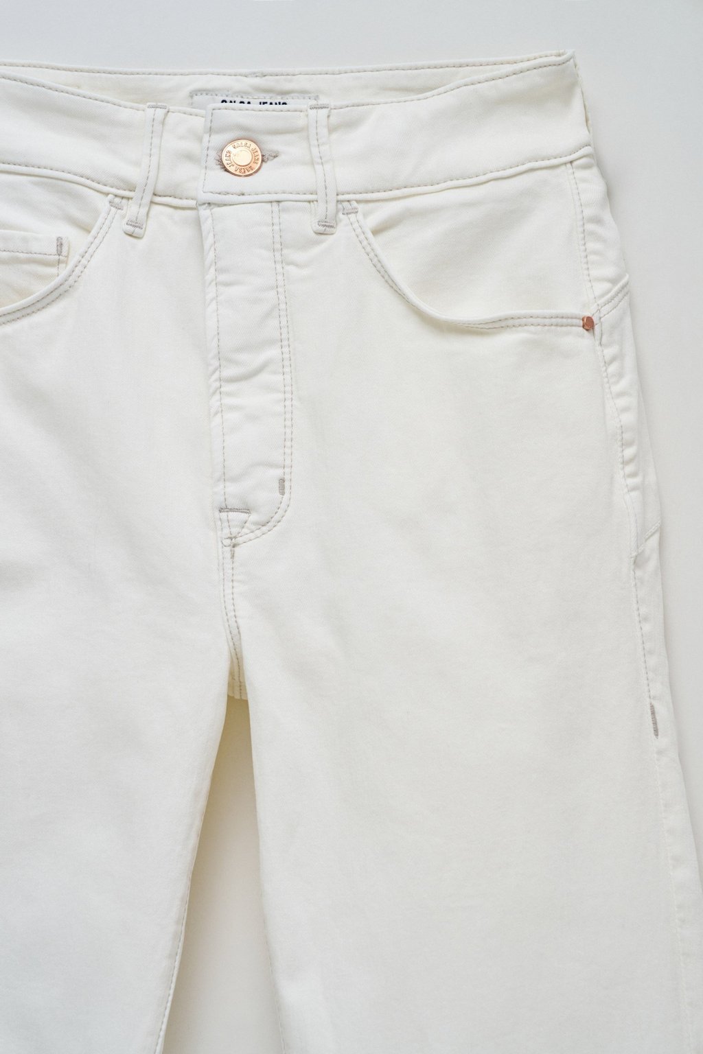 Glamour Fit Flare Ecru Denim