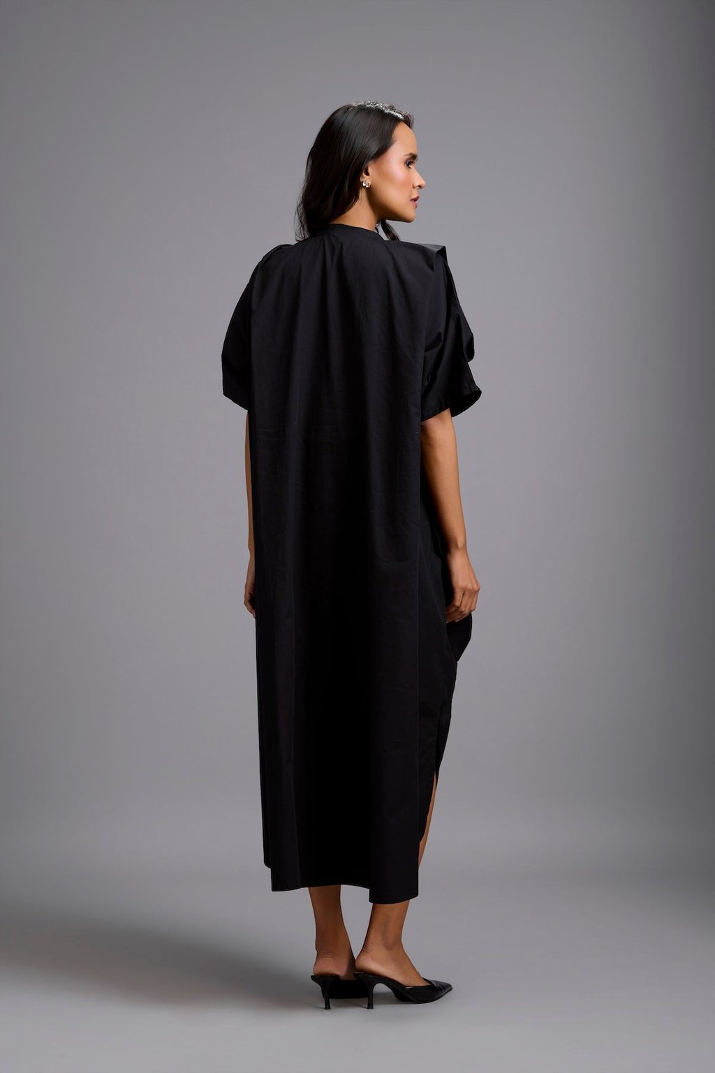 Draped Kaftan Dress