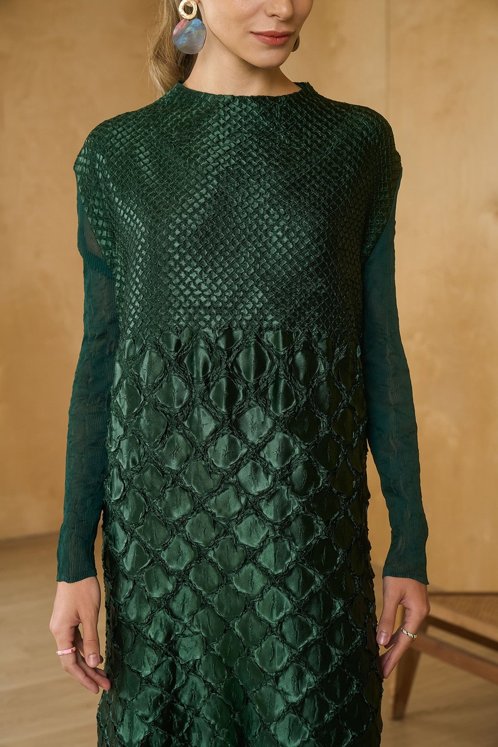 Mermaid Textured Dress