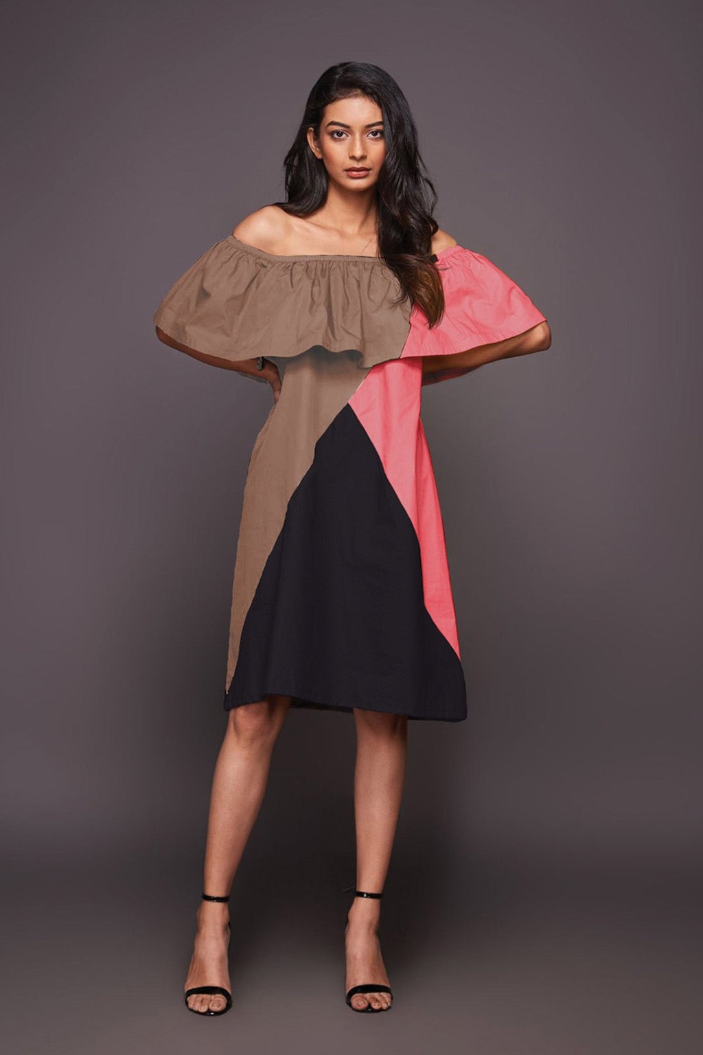 Pink off Shoulder Dress