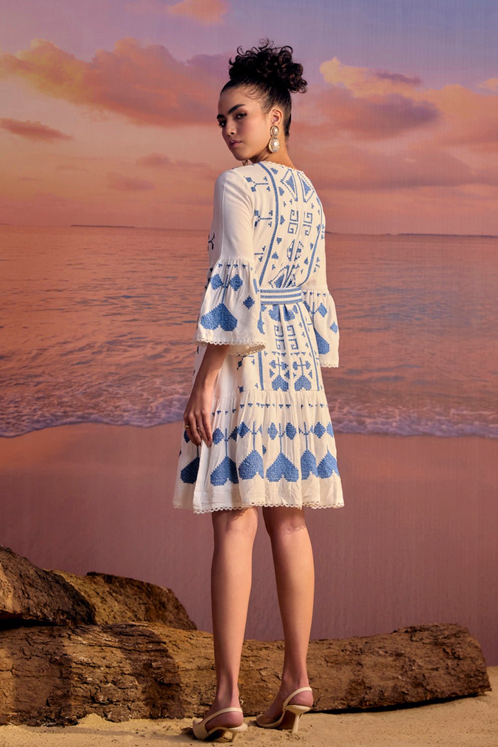 Cinque Terre Embroidered Dress