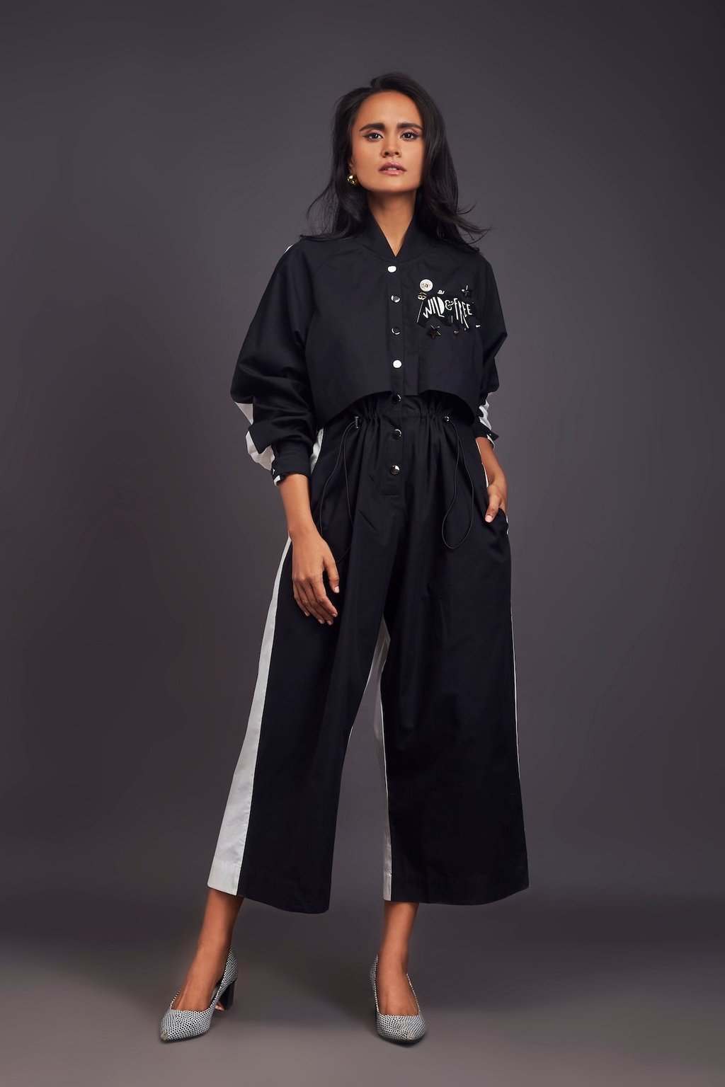 Utility Jumpsuit with Badges