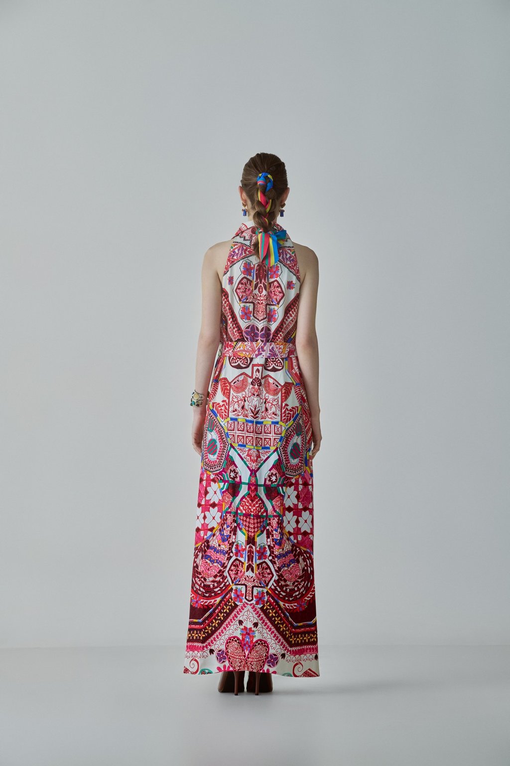 Ella Dress Ivory/Multi