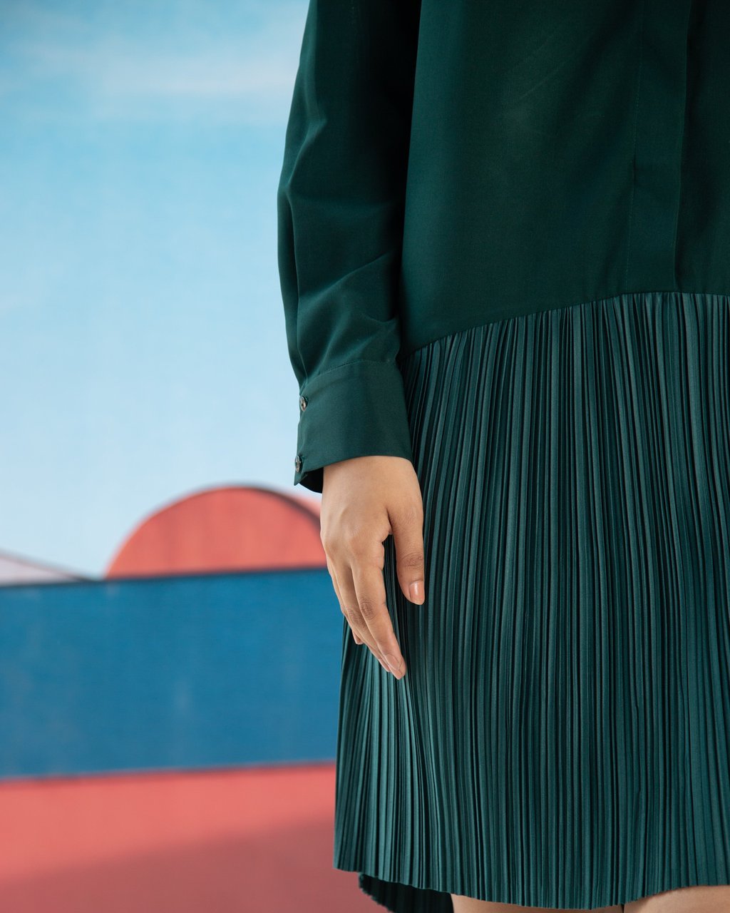 Shirt Pleats Dress