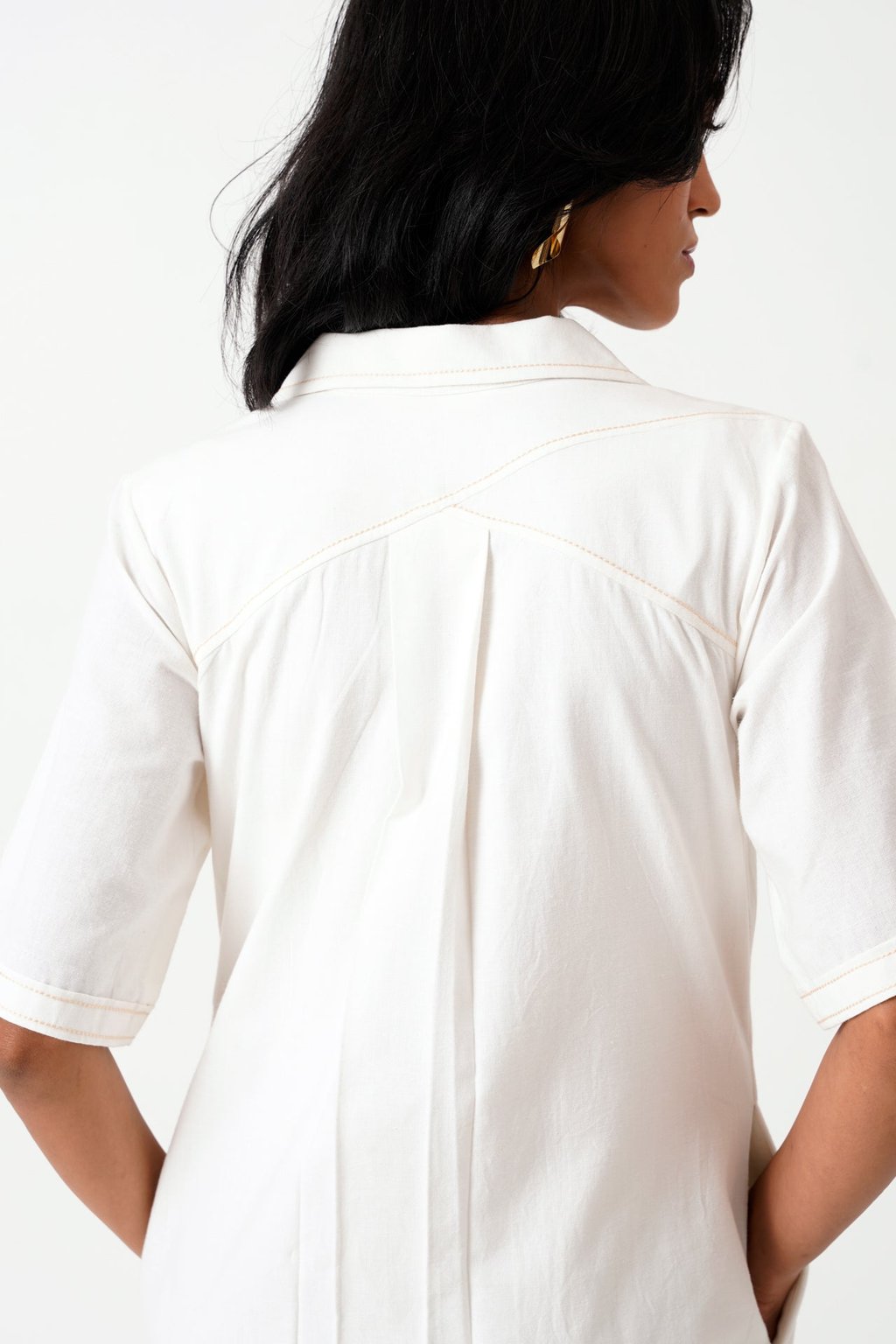 Taiwo - Embroidered Shirt Dress