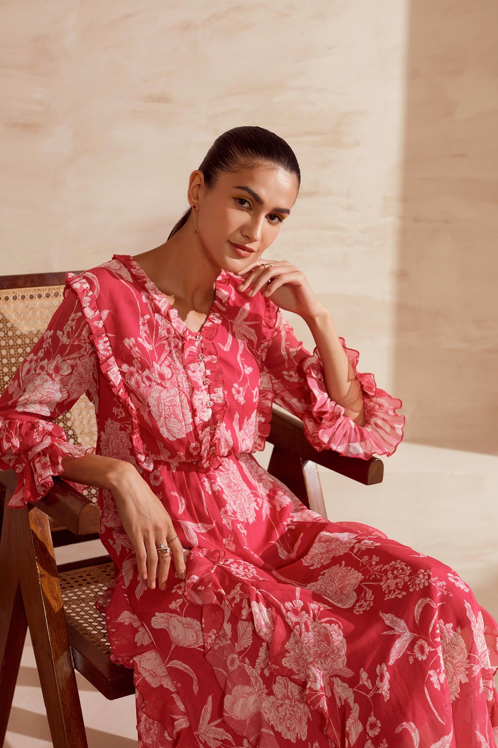 Floral Sweetheart Maxi Dress