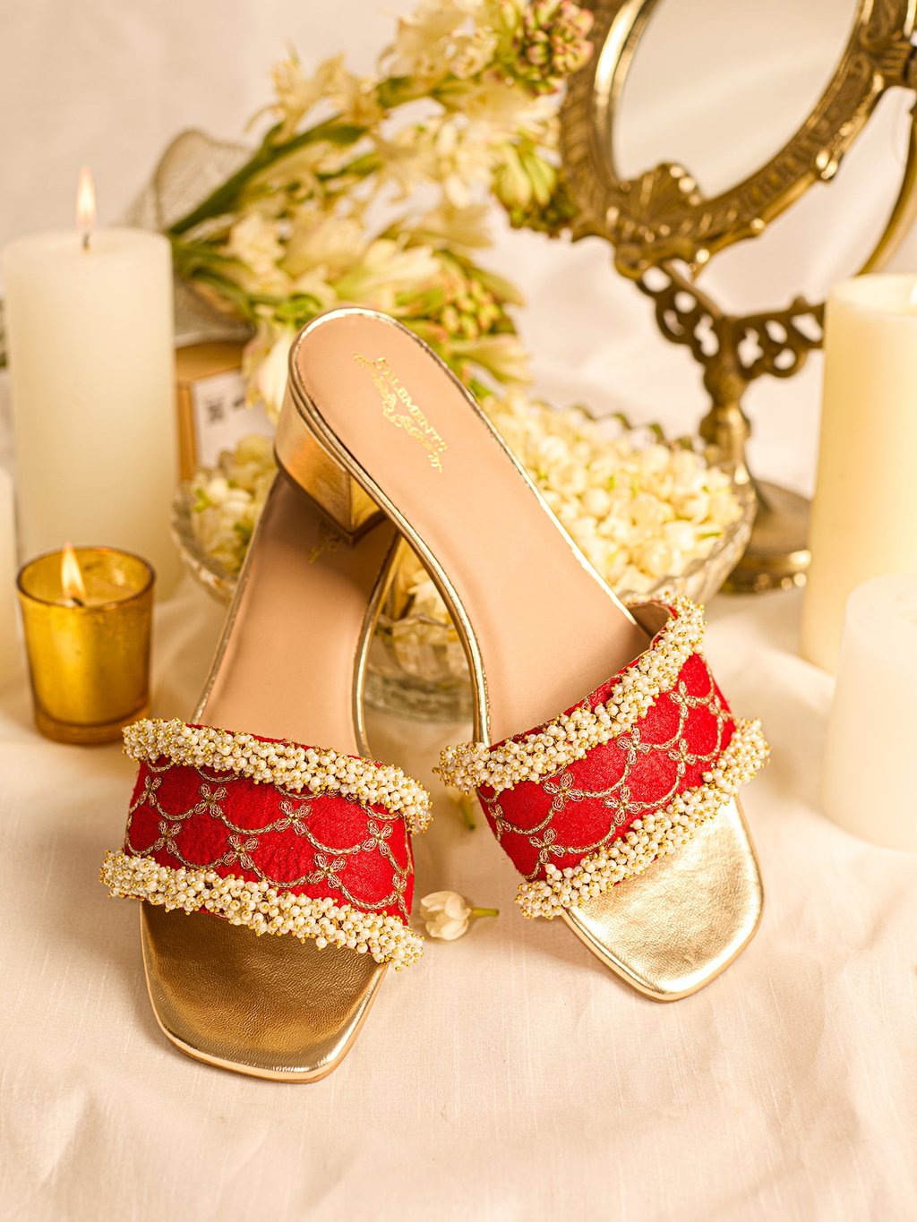 Adhika Red (Slider Heel)